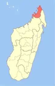 Location in Madagascar