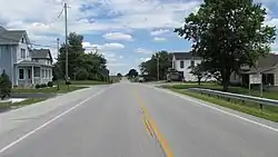 Looking north on U.S. Route 62 in Madison Mills