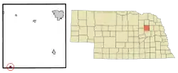 Location of Newman Grove, Nebraska