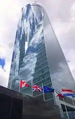 Torre Espacio hosting the Embassy of the Netherlands in Madrid