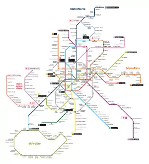 Unofficial map - network as of 2013