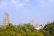 Image 20Meenakshi Amman temple, dedicated to Goddess Meenakshi, tutelary deity of Madurai city (from Tamils)