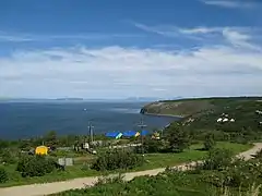 View of Gertner Bay, Cape Red and Kekurny Island