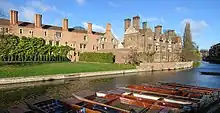 Elizabeth brick college beside a river