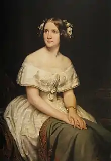 1862 painting of a seated woman