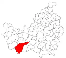 Location in Cluj County