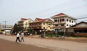 The main street of Lak Sao