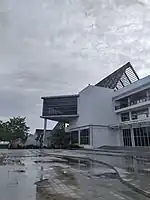 Main Library building of Tanjungpura University.