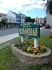 Welcome Sign on Main Street.