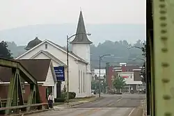 A view of Main Street in the village of Sidney, Delaware County, New York.