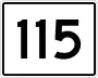 State Route 115 marker