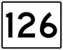 State Route 126 marker