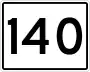 State Route 140 marker