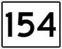 State Route 154 marker