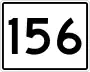 State Route 156 marker