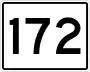 State Route 172 marker