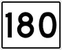 State Route 180 marker