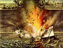 Image 42The explosion of the USS Maine launched the Spanish–American War in April 1898 (from History of Spain)