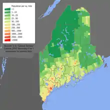 Image 3Maine population density map (from Maine)