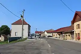 Street in Molpré- the town hall is the building to the left