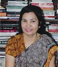 Maitreyee Pushpa at own library