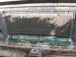 Memorial at Beith Cemetery to Major Robert Ralston Patrick.