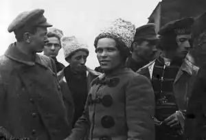 Photograph of Nestor Makhno and Fedir Schchus