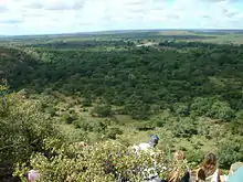 Image 36Looking out over the floodplains of the Luvuvhu River (right) and the Limpopo River (far distance and left) (from History of South Africa)