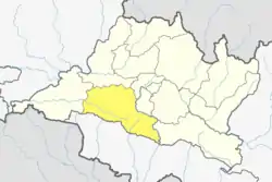 Location of district in province