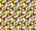 View along c axis of the crystal structure of malachite