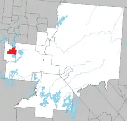 Location within La Vallée-de-l'Or RCM.