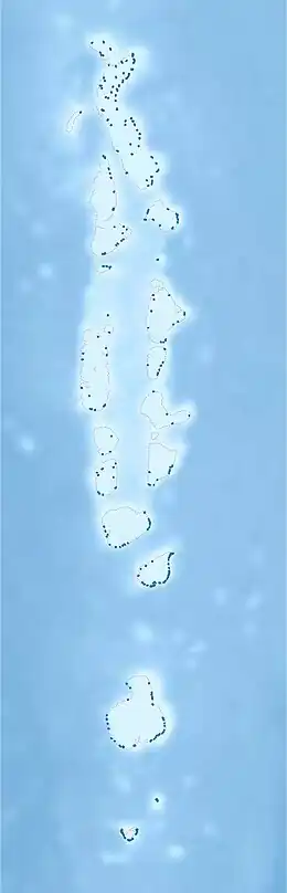 Thinadhoo City is located in Maldives