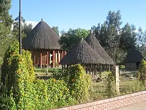 Reconstruction of Muisca houses in the Archaeology Museum