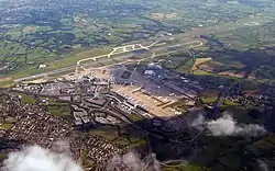 Image 2Runway 2 of Manchester Airport lies on top of Oversley Farm, a Neolithic farming community. (from History of Manchester)