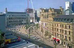 Image 33Manchester's Exchange Square undergoing extensive regeneration (from History of Manchester)