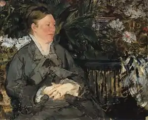 A portrait of Manet's wife, Suzanne, in a similar setting and also from 1879