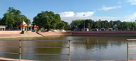 Pond in front of Mani mandap, Rani Bazar. The place where the marriage of Ram and Sita actually happened.