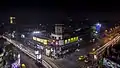 Vivekananda Road and APC Road Crossing, night view