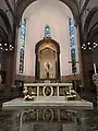 High altar and apse, with the image of the Immaculate Conception under the ciborium