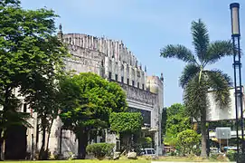 View from the foot of Quezon Bridge.