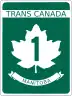 Provincial Trunk Highway 1 marker