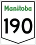 Provincial Trunk Highway 190 marker