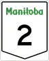 Provincial Trunk Highway 2 marker