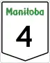 Provincial Trunk Highway 4 marker