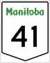 Provincial Trunk Highway 41 marker