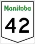 Provincial Trunk Highway 42 marker