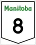 Provincial Trunk Highway 8 marker