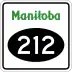 Provincial Road 212 marker