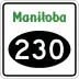 Provincial Road 230 marker