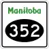 Provincial Road 352 marker